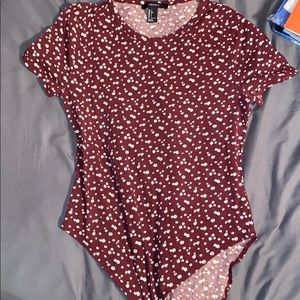 Maroon bodysuit